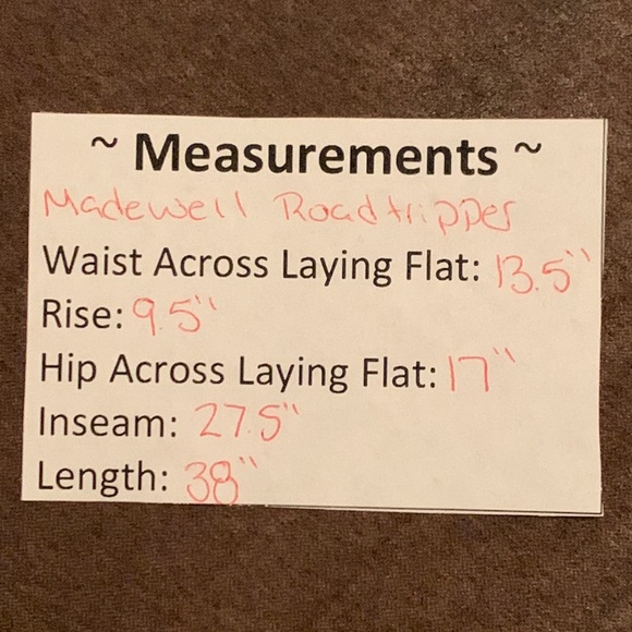 Madewell Roadtripper Jeans Size 26 - Picture 8 of 8